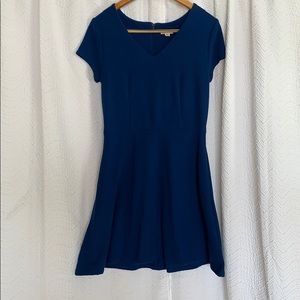 Above the knee flair dress with pockets